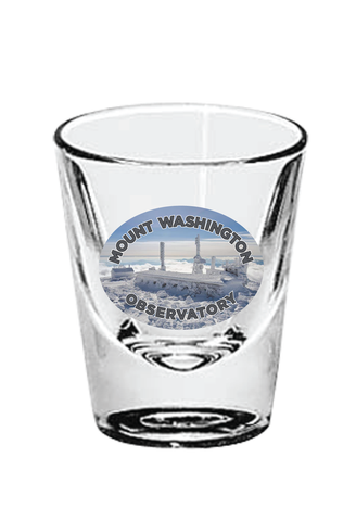 Mount Washington Observatory Scenic Shot Glass