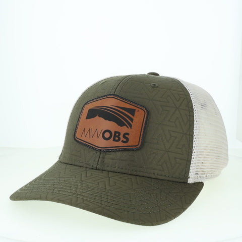 Olive Z-Quilted Trucker Hat