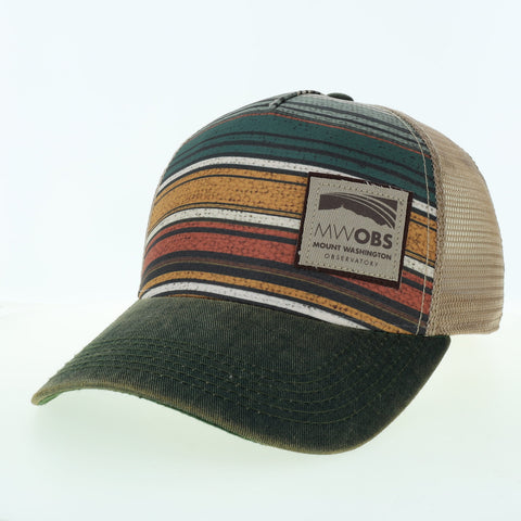 Old Favorite Green Stripe Trucker Hat