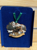 Mountain Moose Collage Ornament