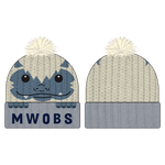 Peek-A-Boo Yeti Youth Pom Beanie