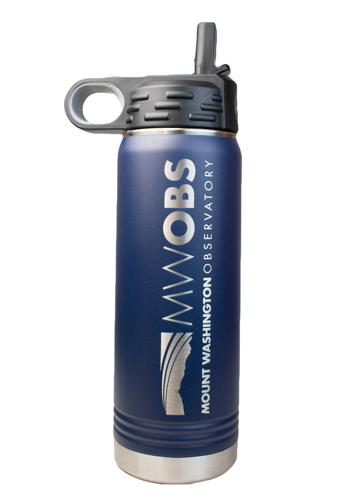 20oz. Navy Blue Water Bottle – Mount Washington Observatory