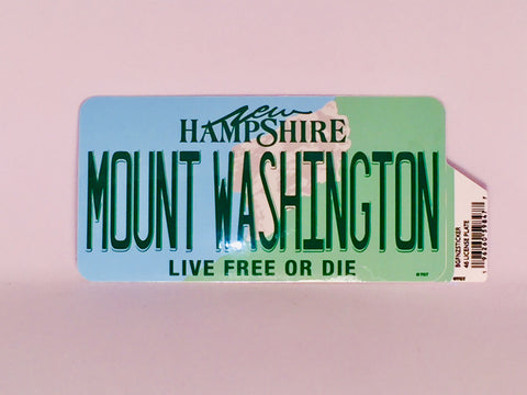 Live Free or Die License Plate Sticker
