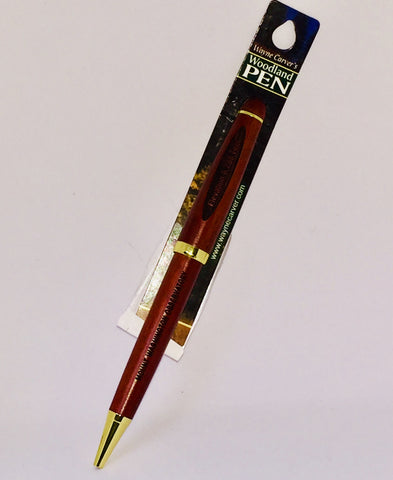 Pen, Rosewood/Gold, Engraved,  Mount Washington