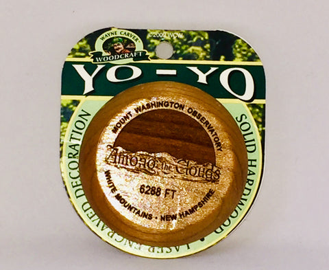 Yo-Yo, Wooden Engraved,  Among the Clouds