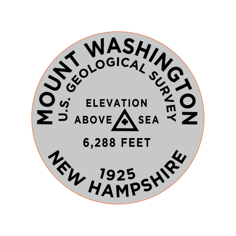 Mount Washington Benchmark Round Magnet