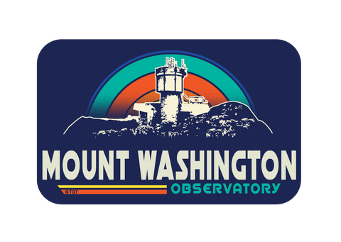 Mount Washington Observatory Rainbow Shotglass