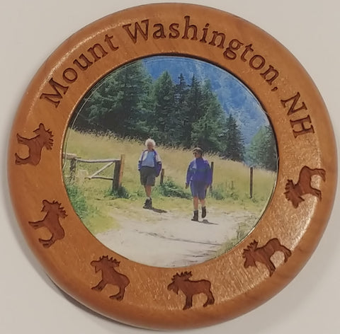 Magnet (Picture), Round, Moose, Mount Washington